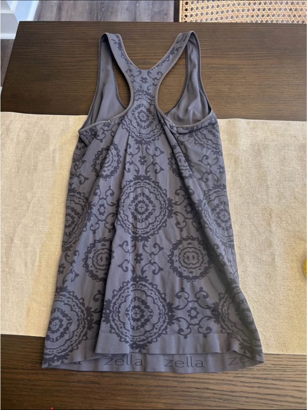Zella Gray Medallion Racerback Tank - Picture 5 of 5